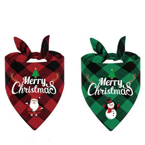 بيع بالجملة الحيوانات الأليفة دروول الأوشحة مخصص عيد الميلاد الحيوانات الأليفة القط الكلب باندانا لملابس الحيوانات الأليفة الملحقات - Product Image 4