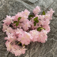 L-3545 Branche de fleurs de cerisier en soie pas chère de 98 cm pour arrangement floral de mariage et décoration intérieure
