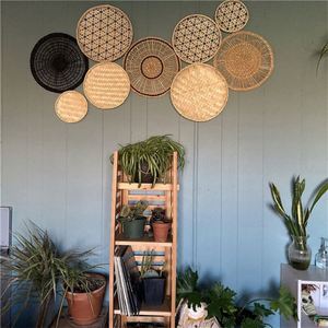 Chambre à coucher Rustica Para <span class=keywords><strong>Casa</strong></span> De Campo Cabides Grandes Plantas Em Macrame Decoracoes Nordicas Quarto Criancas Rotim Parede - Product Image 4