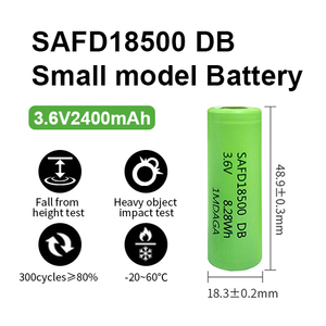18500 3,6 V 2400mAh Paquete de batería de iones de litio recargable 18500 Batería de iones de litio - Product Image 4