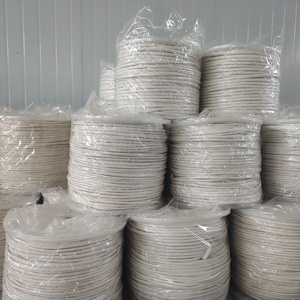 Commerce extérieur 12 brins coton tressé corde noyau filé corde de coton solide blanc rond tressé corde de <span class=keywords><strong>tapisserie</strong></span> - Product Image 6