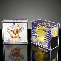 Boîte de présentation haut de gamme moderne en acrylique transparent, imprimée UV et gravée au laser, pour Elite Trainer Box ETB 151, avec couvercle magnétique, montage facile, pour la maison
