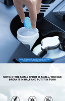 OAR Nettoyant en comprimés effervescents pour vitres de voiture et pare-brise, décontamination puissante, élimination des traces d'eau, 10g, plastique, durée de conservation de 3 ans, certifié TÜV allemand