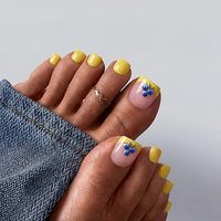 LUMEILA Faux Ongles à Presser Personnalisés, Haute Qualité, Faits Main, en Acrylique, Couverture Complète, Réutilisables, Design Carré pour Ongles d'Orteils, avec Colle, Logo Personnalisé