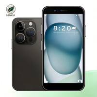 I15 Mini, el Teléfono Inteligente Más Reciente, 3G Desbloqueado, Pantalla de 4.0'', Android 8.1, Quad Core, 2+16GB, Doble SIM, Batería de 2000mAh, Teléfono Móvil Portátil