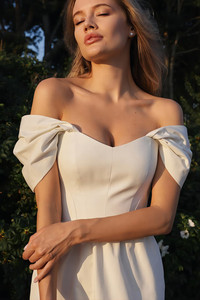 Abito lungo con scollo a V di fascia alta romantico da <span class=keywords><strong>donna</strong></span> francese, produttore all'ingrosso di <span class=keywords><strong>abbigliamento</strong></span> da <span class=keywords><strong>donna</strong></span> di alta qualità - Product Image 5