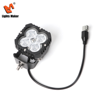Focos de Trabajo LED de 3.8 Pulgadas y 40W, 3500LM, Haz de Luz Concentrada y Difusa, con Conector DT, para Todoterreno, Camionetas 4x4, Tractores, SUV, Barcos, LML-0301-40