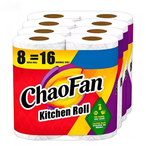 Embossed Soft Eco-Friendly Washable 1 Ply <b>Kitchen</b> <b>Paper</b> Towels Heavy Duty Disposable Rolls Oil Water Absorbent Home Use - Product Image 2