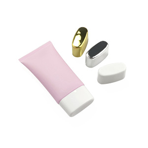 80g 80ml Frosted Pink Plastic Squeeze Cosmetic Tube <b>Sunscreen</b> Facial Cleanser Empty Tube Electroplated Gold Silver Screw Cap - Product Image 4