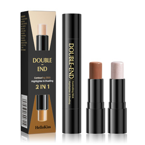 <span class=keywords><strong>Stick</strong></span> <span class=keywords><strong>de</strong></span> maquillage HelloKiss, fard à paupières et <span class=keywords><strong>illuminateur</strong></span> tridimensionnel à double embout, haute brillance, modèle 9501, Guangdong - Product Image 1