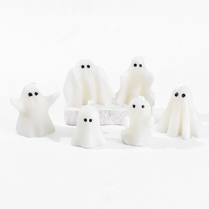 Velas de Fantasma de Halloween con Forma Personalizada, Cera de Soja Aromatizada, Decoración para el Hogar - Product Image 5