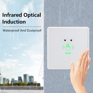 Botón de Salida para Control de Acceso Sin Contacto NO/NC/COM, <span class=keywords><strong>Interruptor</strong></span> Impermeable LED para Instalación en Exteriores para Puertas Correderas - Product Image 5