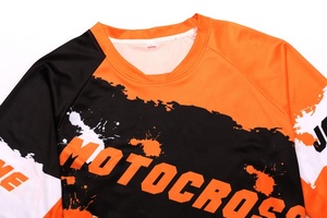 Maillot <span class=keywords><strong>vtt</strong></span> pour hommes, respirant, sur mesure, pour faire du vélo, moto-cross - Product Image 3