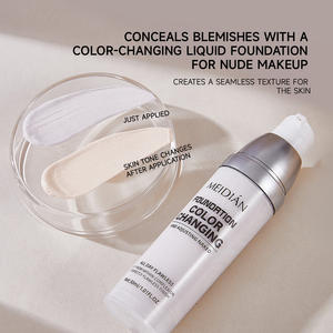 MEIDIAN Fondotinta Liquido Impermeabile a Lunga Durata con Protezione Solare Sbiancante Copertura 24 Ore per Pelli Scure e Medio-Scure Uso Quotidiano per Donna - Product Image 6