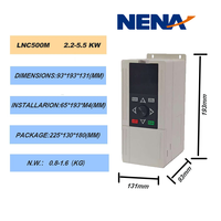 2.2kw VFD AC convertisseur de fréquence à onduleur vectoriel Variable 220v 380v entraînement à vitesse Variable puissance triphasée nominale 4kw