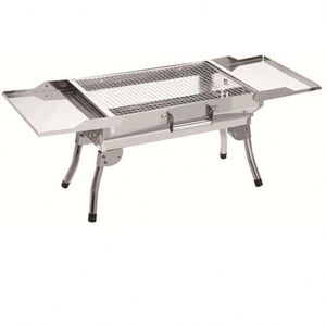 Barbecue portable pliable en acier inoxydable pour le camping et la cuisine en plein air - Product Image 1