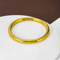 Bracelet fin texturé minimaliste en acier inoxydable plaqué or pour femme, bijoux, vente en gros