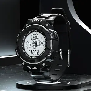 DIRAY 2023 New Fashion Silicone Watch 50M Waterproof watches men wrist Teenager Digital Watch