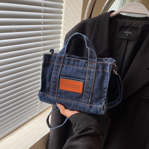 Bolso Bandolera Mini Retro de Moda para Mujer, Cierre de Cremallera, Aislado, de Mezclilla, con Forro de Poliéster, Venta al Por Mayor - Product Image 5