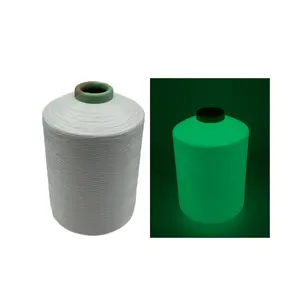 150D/2 polyester night glow yarn glow in the dark luminous sewing yarn embroidery thread for embroidering label