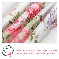 Parure de Draps de Lit en Coton Imprimé Fleurs Tropicales Douce Respirante Confortable Facile d'Entretien Extra-Moelleuse pour Chambre à Coucher – Vente en Gros