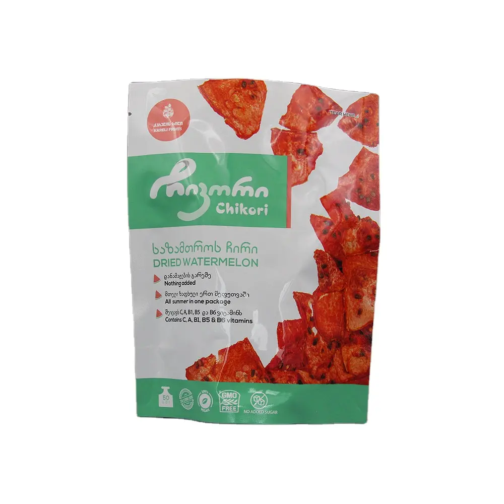 Farbige Verpackung wiederverwendbar Versiegelung Reißverschluss gemischte Getreide getrocknete Frucht Snack Verpackung Mylar-Beutel Standbeutel für Lebensmittelverpackung