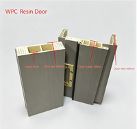 Porte insonorisée, imperméable et anti-insectes en WPC/SPC/UPVC/TPS, fabriquée en usine, pour maison, bureau, salle de bain, chambre.