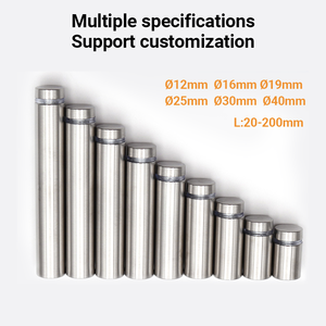 Espárragos publicitarios alargados de acero inoxidable Hueco Sujetador de accionamiento completamente roscado ranurado Clavos de fijación publicitaria Montaje en <span class=keywords><strong>pared</strong></span> - Product Image 4