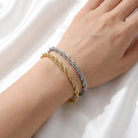 Chaîne torsadée en acier inoxydable sur mesure, fabrication en usine, accepte les tailles personnalisées, placage PVD OEM, accessoires de quincaillerie à maillons torsadés, bijoux