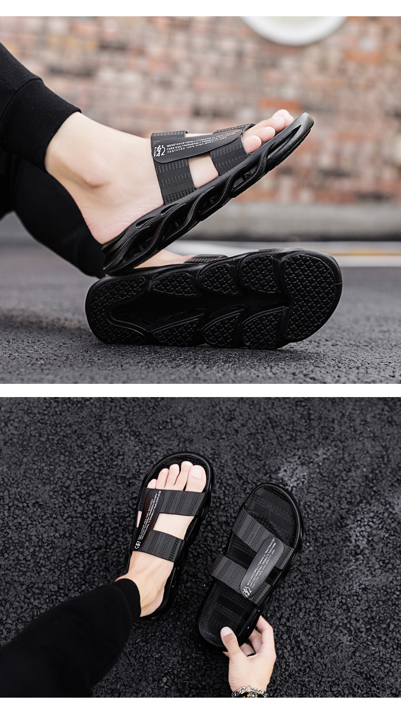 Summer Outdoor Sldes Sandals Men Rubber Soft Casual Slippers Sandals for Mens