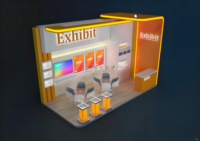 Conception de stand d'exposition 3D, avec 20 ans d'expérience, contribuant à l'atteinte d'un développement gagnant-gagnant avec les partenaires étrangers