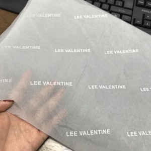 Papier de soie recyclable pour emballage de vêtements et de bouquets, blanc/noir - Product Image 2