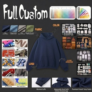 Factory Custom Men's Vintage Oversized <b>Hoodie</b> 380GSM 100% Cotton Fleece Acid Washed Unisex Streetwear Print Hoodies TKAN9013 - Product Image 6