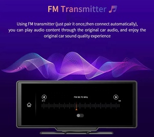 10.26 inch IPS màn hình cảm ứng Android tự động ghi âm di động đa phương tiện xe Stereo 4k DVR Dash máy ảnh không dây xe chơi Dash Cam - Product Image 3
