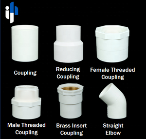 Suprimentos da Fábrica YiHong: Conexões de Tubos de PVC para Abastecimento de Água em Vários Tamanhos e Cores, Acoplamento com Rosca Fêmea - Product Image 3