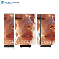 Pantalla LED Plegable de Tres Pliegues, Portátil, para Interior, Ideal para Video Wall Comercial, Conexión Perfecta P2.5