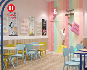 Luxury Stainless Steel Ice Cream Counter | Custom <b>Bar</b> Display for Ice Cream Parlor & Shop Fitting - Product Image 4