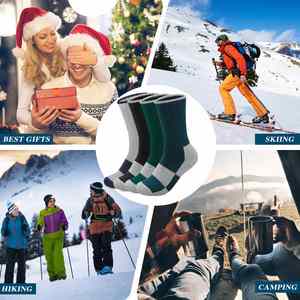 Merino <b>Wool</b> Thick Thermal Winter Hiking Heavyweight Boot <b>Socks</b> Mens - Product Image 4