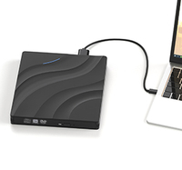 Hub USB eksternal portabel, Hub USB Tipe C Optical Drive Laptop DVD/CD Burner dengan Kompatibilitas tinggi