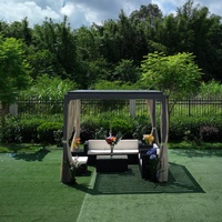 Pergola bioclimatique moderne extérieure personnalisée en aluminium à lames orientables 3x3 3x4 4x4 6x4 M