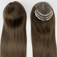 Stock d'usine de toupets en cheveux humains vierges de haute qualité, toupets mono en cheveux vierges bruts, toupets en cheveux Remy naturels en gros pour femmes