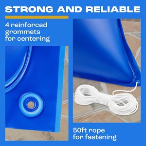 Coussin de <span class=keywords><strong>piscine</strong></span> 4x8 pieds pour piscines hors sol, coussin de fermeture hivernale en PVC haute résistance de 0,<span class=keywords><strong>4</strong></span> mm - Product Image 4