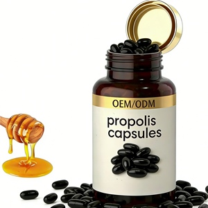 Extrait de <span class=keywords><strong>Propolis</strong></span> d'abeille biologique de qualité alimentaire en capsules molles et comprimés, certifié ISO HACCP, OEM, marque privée, 30-70% de <span class=keywords><strong>Propolis</strong></span> - Product Image 3