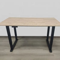 Bureau réglable en hauteur à double moteur robuste et moderne avec 4 pieds solides, bureau électrique pour poste de travail à domicile