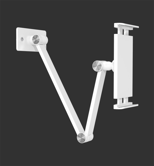 BW-1 Aluminum Kitchen Tablet Wall Mount Arm Foldable Adjust 5-13 Inch Tablet Mobile Phone Holder Ceiling Mount for iPad Pro 12.9