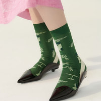 Chaussettes d'automne personnalisées pour femmes, confortables, respirantes, sans couture, en coton égyptien haut de gamme, pour usage quotidien, douces et de haute qualité