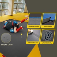 Tapis de sol enroulables pour judo, karaté, taekwondo, boxe, MMA, jiu-jitsu - Mousse XPE imperméable, tapis d'entraînement pour arts martiaux