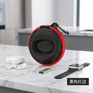 Étui de montre DEJUN de luxe imperméable en EVA semi-rigide avec fermeture éclair, sac de rangement de voyage noir 3 en 1 - Product Image 4