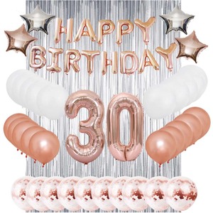 Decorazioni per Festa di Compleanno 18 Anni, Striscione 'Happy' e Palloncini in Lattice con Coriandoli per Celebrare <span class=keywords><strong>l</strong></span>'Anno XVIII - Product Image 4