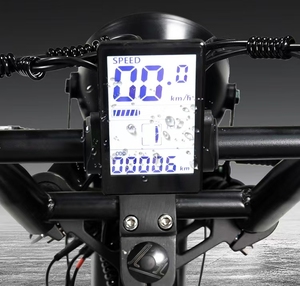 Vélo de montagne électrique rétro avec pneus de 20 * 4 pouces, cadre en acier au carbone, batterie lithium 48V10ah, frein à disque double, double suspension - Product Image 5